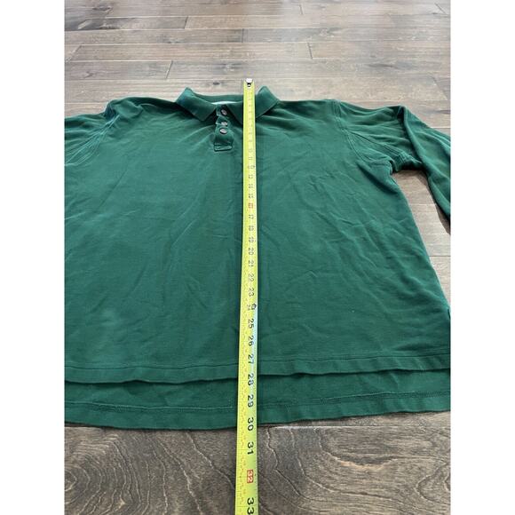Duluth Trading Co. Mens Green Polo Shirt 1/4 Button Long Sleeve Shirt Size XL - Picture 7 of 8